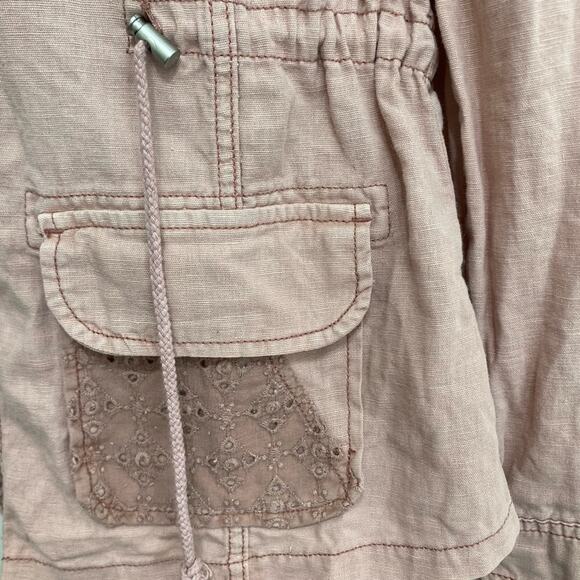 Maurices Blush Utility Jacket with Lace Accents - Picture 5 of 11